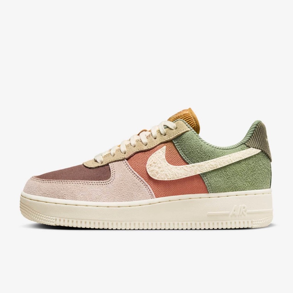 Nike Air Force 1 '07 LX - Oil Green/Terra Blush/Sesame/Pale Ivory - W9 / M7.5